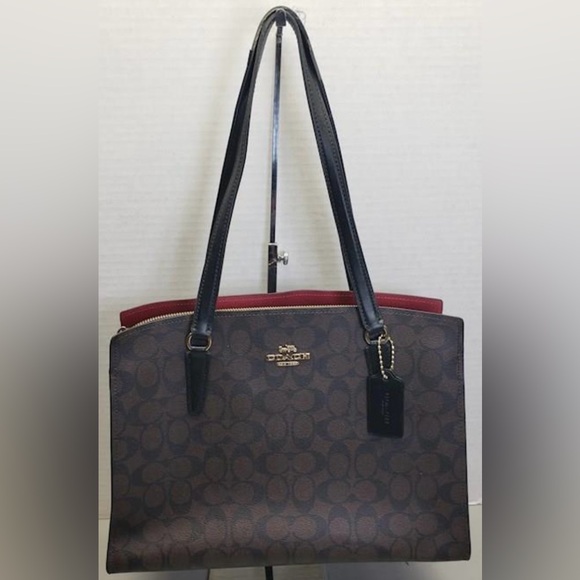 Original Coach Tatum Carryall In Signature Canvas Women's Bag - Picture 2 of 12